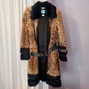 Vintage marciano mink fur coat L